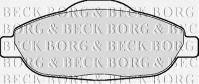 BORG & BECK bbp2065 -  Комплект тормозных колодок, дисковый тормоз